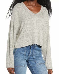 La La Land Creative Co Marled V-Neck Top